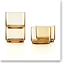 Lenox Tuscany Classics, Stackable Short Glasses Amber, Set of 4