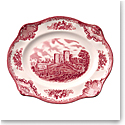 Johnson Brothers Old Britain Castles Pink 12" Scalloped Platter, Single