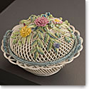Belleek Masterpiece Collection Round Covered Basket Limited Edition