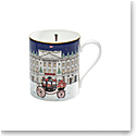 Halcyon Days Buckingham Palace Carriage in the Snow Mug