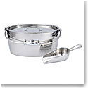 Crafthouse Stainless Steel Oval Ice Bucket with Scoop Set