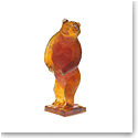 Daum Grizzli in Amber, Limited Edition Sculpture