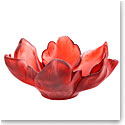 Daum 6.3" Tulip Bowl in Red