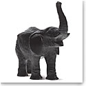 Daum Black Elephant by Jean-Francois Leroy Sculpture