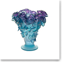 Daum Roses Vase in Ultraviolet