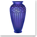 Daum 20.1" Rhythms Vase in Blue