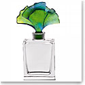Daum Ginkgo Perfume Bottle in Blue and Green
