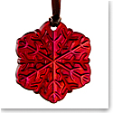 Daum 2022 Red Christmas Ornament