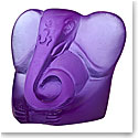 Daum Mini Ganesh in Ultraviolet Sculpture