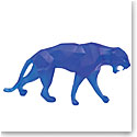 Daum Small Wild Panther in Blue by Richard Orlinski, Limited Edition Sculpture