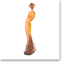 Daum Amelie by Jean-Philippe Richard in Amber and Grey Sculpture