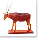 Daum Oryx Hicham Lahlou in Amber, Limited Edition Sculpture