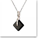 Daum Eclipse Crystal Simple Pendant Necklace in Black