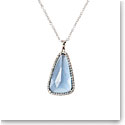 Daum Eclat de Daum Crystal Pendant Necklace in Light Blue