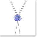 Daum Rose Passion Crystal Sautoir Necklace in Blue