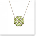 Daum Destin Crystal Necklace in Jade Green