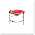 Daum Imprevisible Side Table in Solar Red and Amber