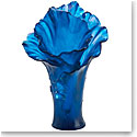 Daum 16.5" Arum Bleu Nuit Vase