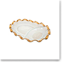 Annieglass Ruffle 18 X 12" Oval Chip and Dip
