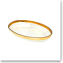 Annieglass Mod 18 X 11.5" Large Oval Platter Gold