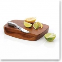 Nambe Wood Gourmet Blend Bar Board With Knife