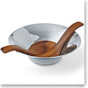 Nambe Chillable Salad Bowl and Servers