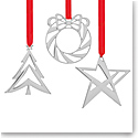 Nambe Metal Mini Set Ornaments, Set of Three