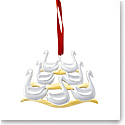Nambe Holiday, Twelve Days of Christmas Ornament: Seven Swans A Swimming
