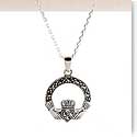 Cashs Ireland, Sterling Silver Claddagh Necklace
