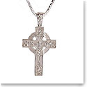 Cashs Ireland, Sterling Silver Irish Cross Pendant Necklace