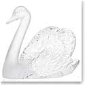 Lalique Figure Swan Head Up