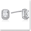 Waterford Jewelry Sterling Silver Earrings With Emerald Cut Centre Stones