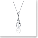 Waterford Jewelry Sterling Silver Large Stone Set Pear Drop Pendant