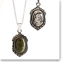 Cashs Ireland, Connemara Marble Sterling Silver Blessed Mary Necklace