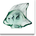 Lalique Mint Green Fish Sculpture