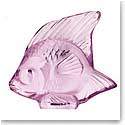 Lalique Pink Fish Sculpture