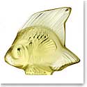 Lalique Sun Yellow Fish Sculpture