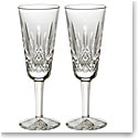 Waterford Lismore Classic Champagne Flutes, Pair