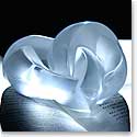 Lalique Heart Crystal Paperweight Clear