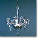 Baccarat Crystal, Mille Nuits 8 Light Chandelier, With Lighted Bowl