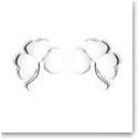 Cashs Ireland, Sterling Silver Small Shamrock Pierced Earrings Pair