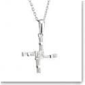 Cashs Ireland, Sterling Silver St. Brigid's Small Cross Pendant Necklace