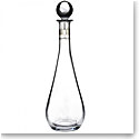 Waterford Crystal, Elegance Tall Crystal Decanter With Round Stopper, Platinum Band