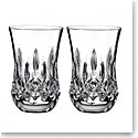 Waterford Crystal Lismore Flared Sipping Whiskey Tumbler, Pair