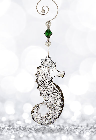 Waterford Crystal, 2017 Seahorse Crystal Ornament