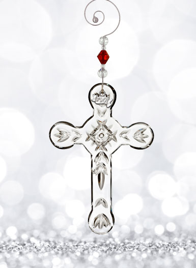Waterford Crystal, 2017 Annual Crystal Cross Crystal Ornament