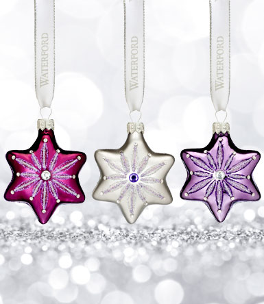 Waterford 2017 Holiday Heirloom Sensations Snowflake Ornament, Set of Three