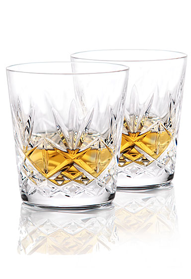 Waterford Huntley Old Fashioned Whiskey Glasses, Pair