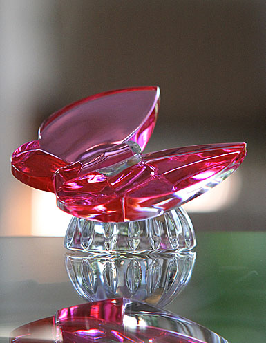 Waterford Butterfly Figure, Pink