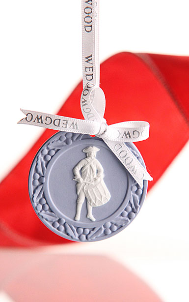 Wedgwood 12 Days of Christmas Disc Ornament - 12 Drummers Drumming